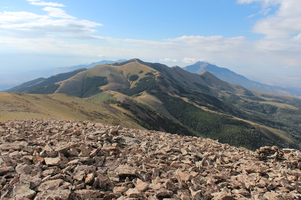 View south from the Mount Ellen false summit