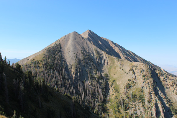My first view of Mount Nebo from the Nebo Bench Trail