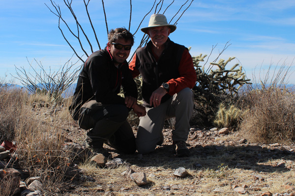 Josef Nuernberger and me on the summit of Gu Achi Peak