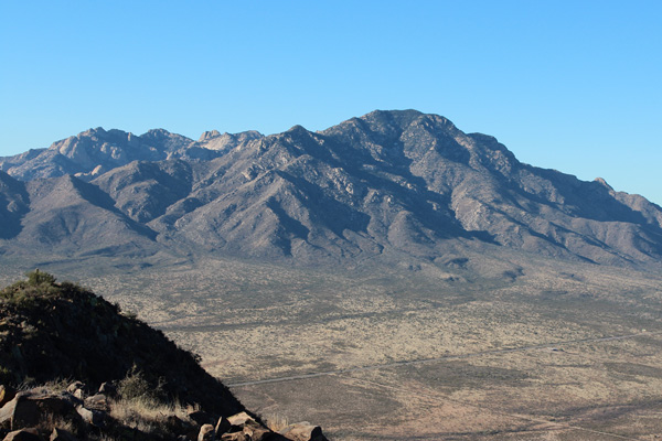 The Coyote Mountains from Martina Mountain