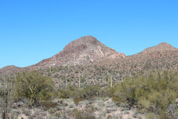 Sharp Peak early in our hike from the Jeep trail