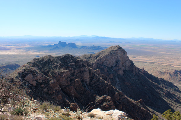 A summit view to the southwest