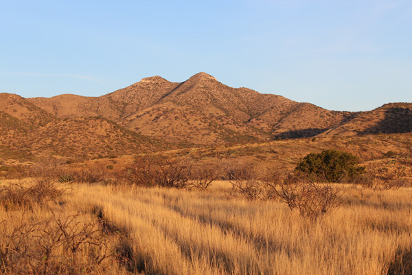 Mae West Peaks from near our campsite at sunrise