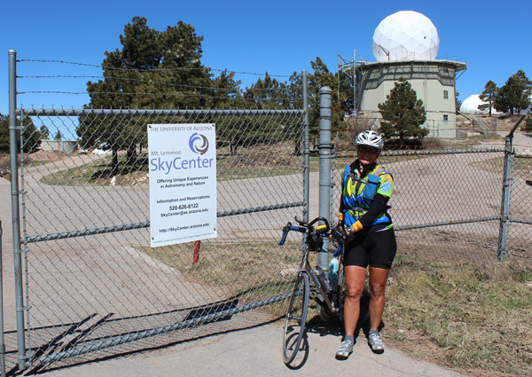 Linda summits Mount Lemmon