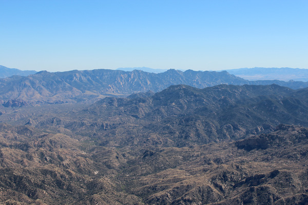 Pinnacle Ridge from the summit of Mount Turnbull