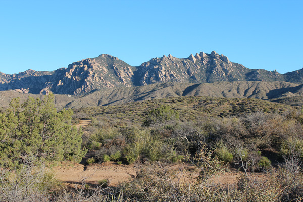 Pinnacle Ridge from our roadside campsite