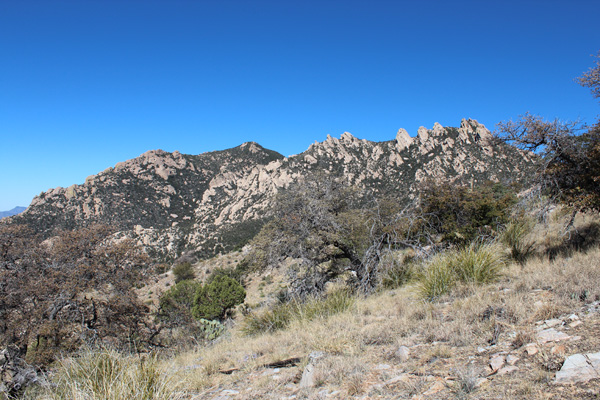 Pinnacle Ridge from below Point 6440