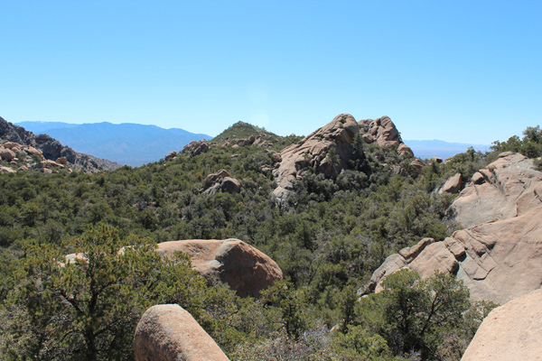 Looking back at our route