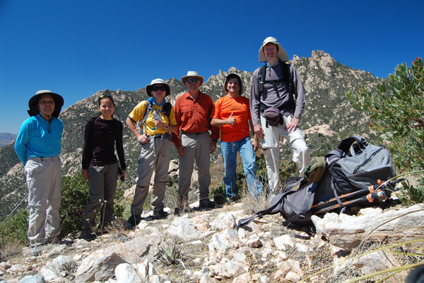 Team photo on "Manzanita Peak"