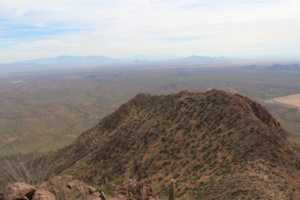 East towards the Santa Catalina, Rincon, and Tucson Mountains
