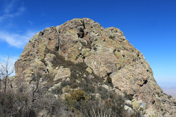 Dos Cabezas South Peak from the ridge traverse