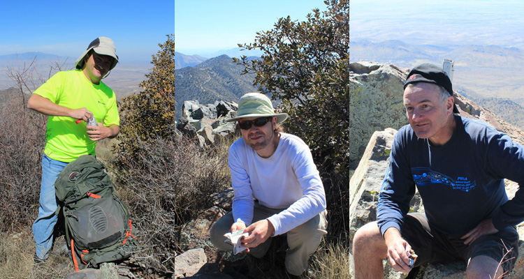 Eric Kassan, Matthias Stender, and Michael Berry on the summit