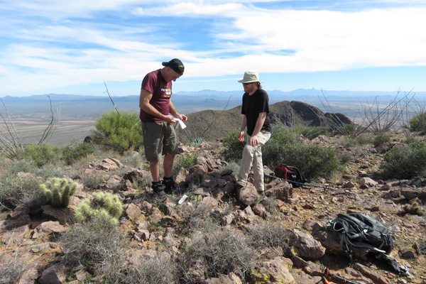 Michael Berry and Matthias Stender on the summit