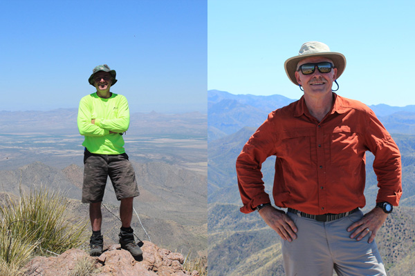 Michael Berry and myself on Chochise Head