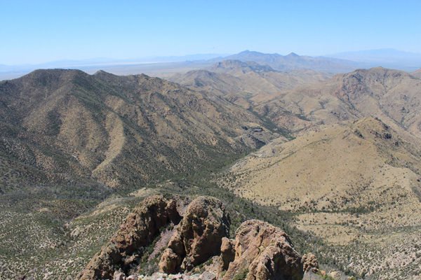 Looking Northwest from Cochise Head