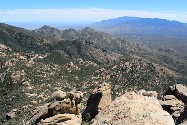 Mount Graham from the Pinnacle Ridge summit