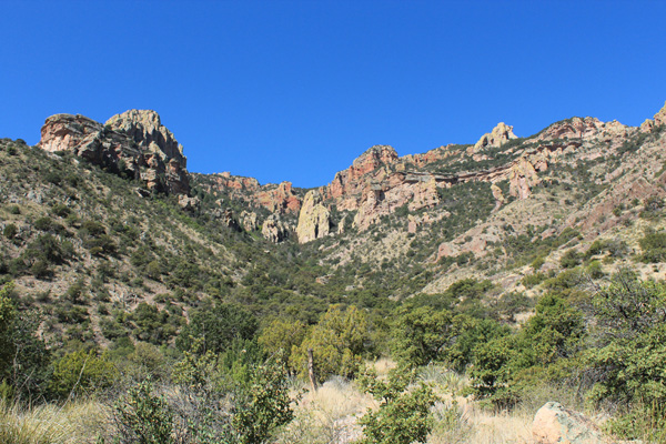 The east face of Silver Peak from low on the Silver Peak Trail