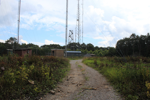 Black Mountain summit communication towers and buildings