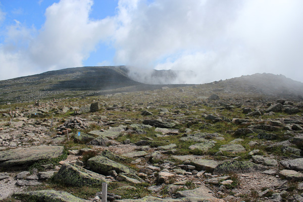 Looking across the Table Land towards Baxter Peak, Mount Katahdin