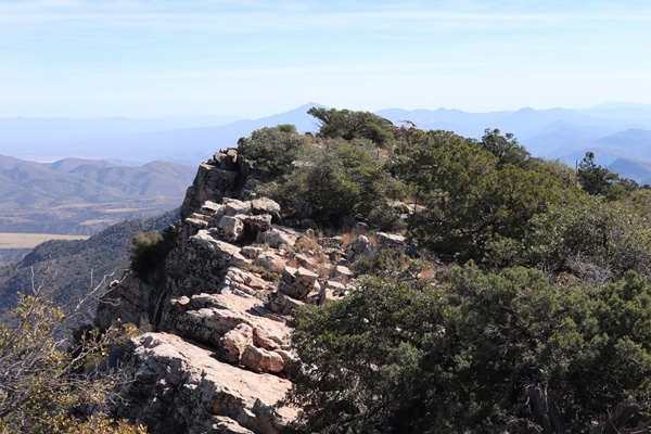 Mount Turnbull behind a subsidiary summit from the El Capitan Mountain summit.
