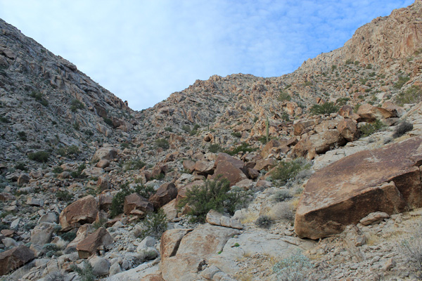 Looking up the East Gully of Copper Mountains Highpoint
