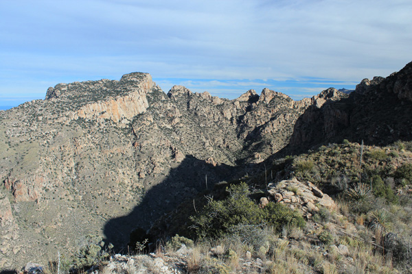 Table Mountain and Table Tooth from the upper saddle