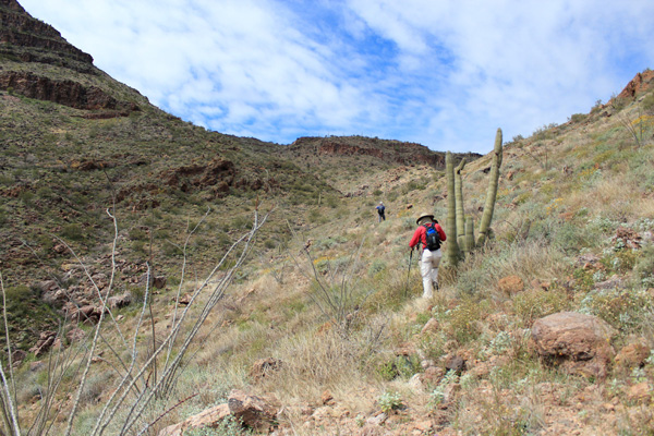 Approaching the upper saddle