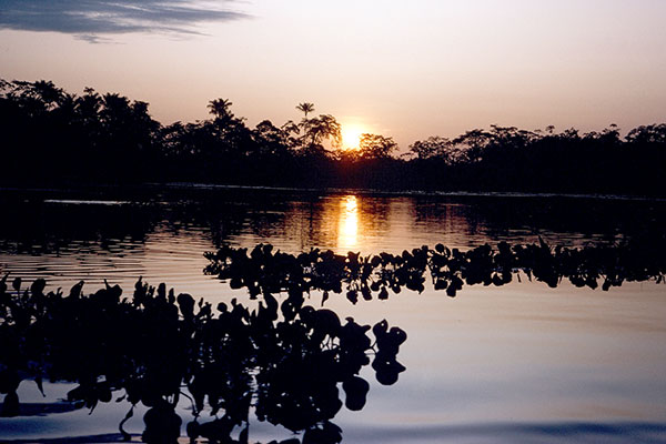 Imuya Lake at sunset