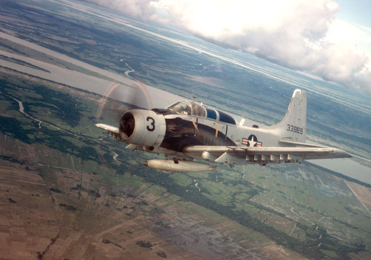 A-1E Skyraider After Bombing Run