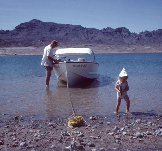 Fishing on Lake Mead, Nevada