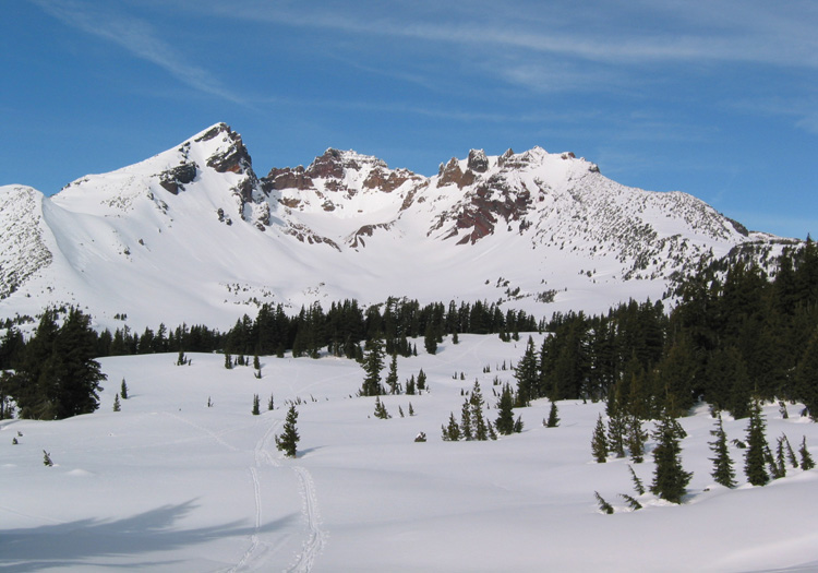 Broken Top in Winter