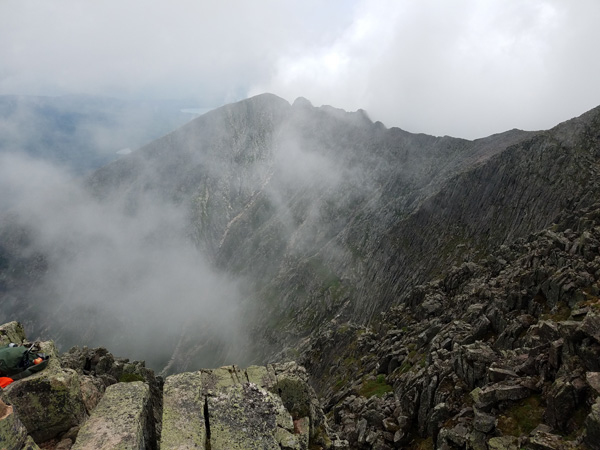 Pamola Peak from Baxter Peak, Mount Katahdin