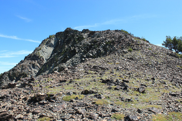 The last 300 feet to the summit was open with good footing