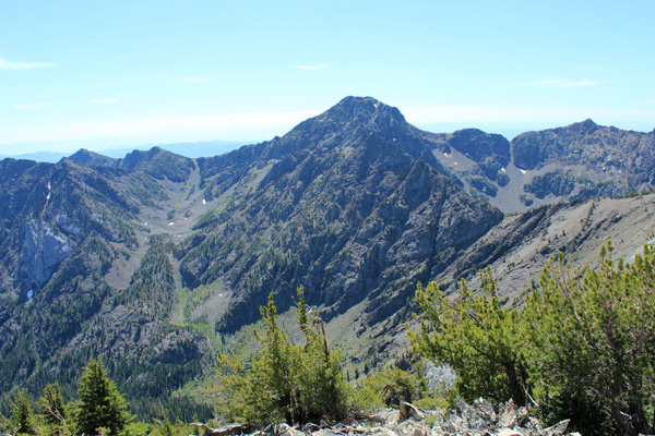 Rock Creek Butte from Cougar Pond SE Peak summit.