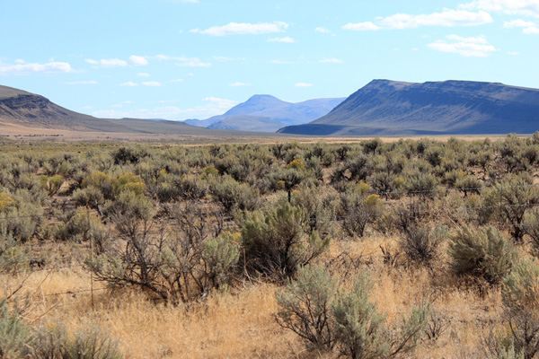 My first view of Mickey Butte from the East Steens Road south of Oregon Highway 78.