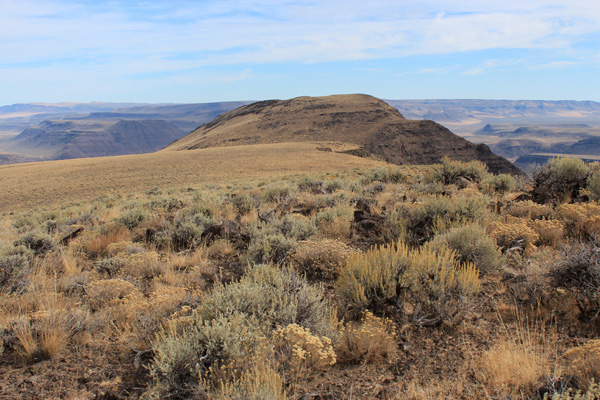 Mickey Butte to the northeast from the Peak 6275 summit.