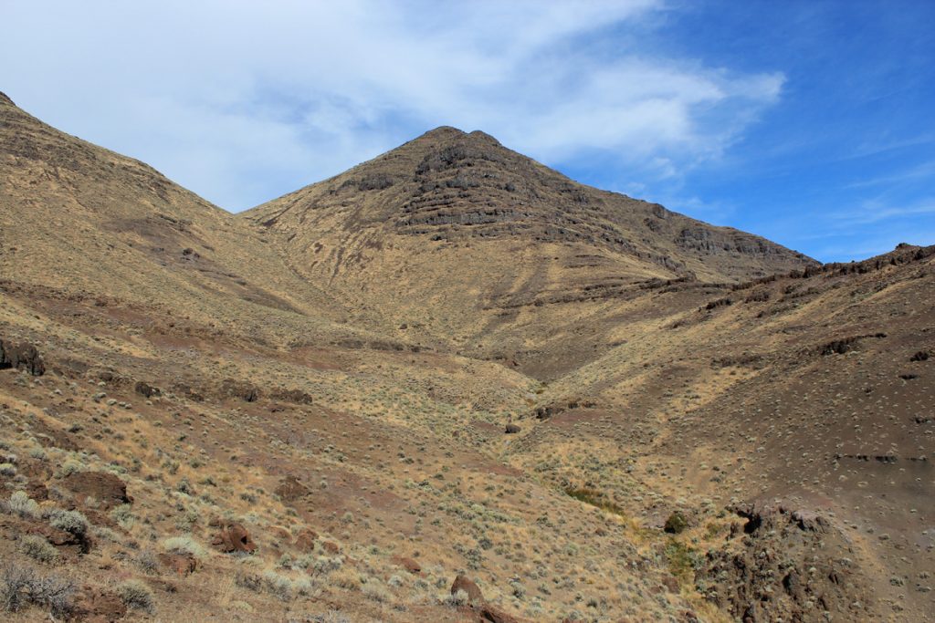 My last view up the south gully towards Mickey Butte in the early afternoon.