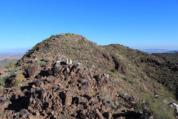 Approaching Jack Benchmark Southwest with Jack Benchmark behind on the right