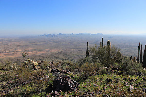 The rugged Sawtooth Mountains from the Silver Reef Mountains Highpoint