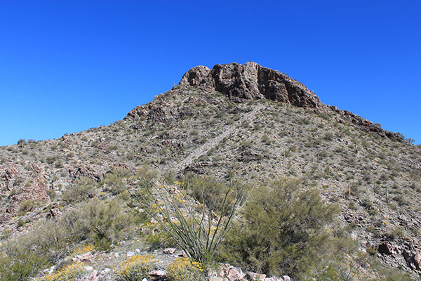 The south cliffs of Buckskin Benchmark from the Top of the SE Ridge