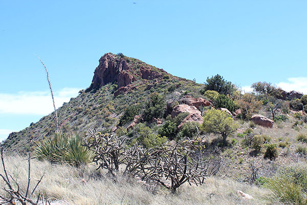 Approaching South College Peak with the cliff band hidden from my view