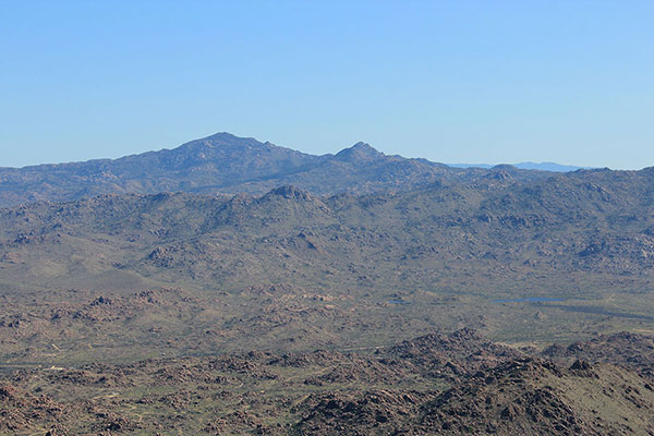 Weaver Peak on the left and Rocky Boy Peak on the right
