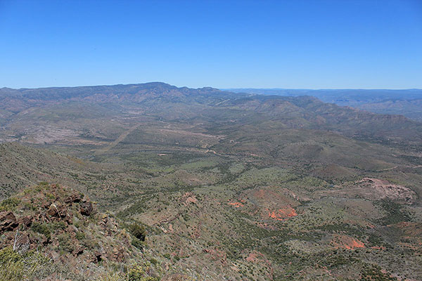 Pine Mountain to the north from the West Cedar Mountain summit
