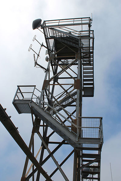 The Edson Butte Lookout. The stairs were open to just below the top.