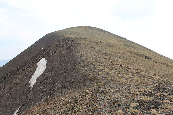 The last 150 vertical feet to the summit