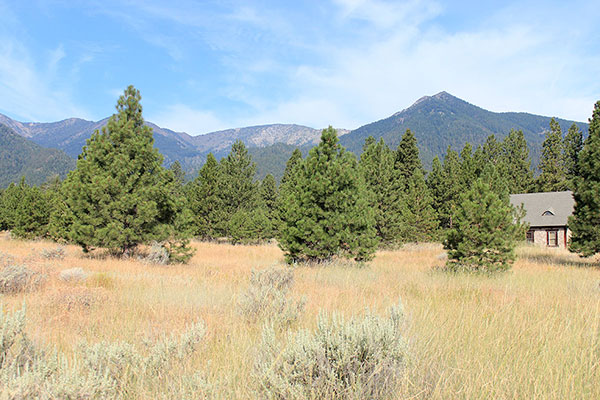 Maxwell Benchmark (center) and Hunt Mountain (right) from Running Iron Road in the Baker Valley