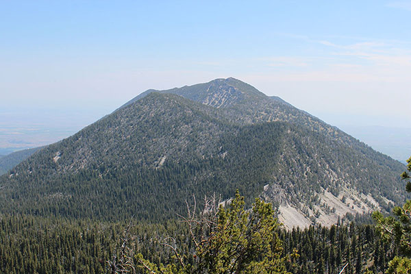 Twin Mountain rising to the east from Peak 8428 in July 2012