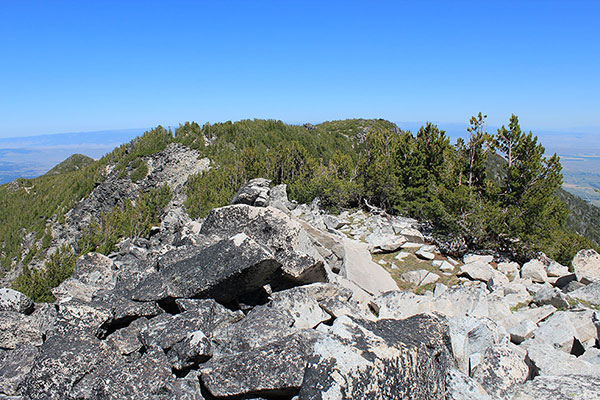 Looking east towards Powder Benchmark and the start of my long traverse back