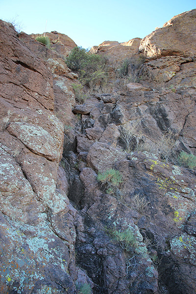 Some fun scrambling provided access to the summit ridge