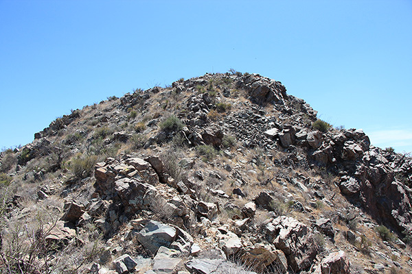 The rocky upper slopes add character to the finish of the climb